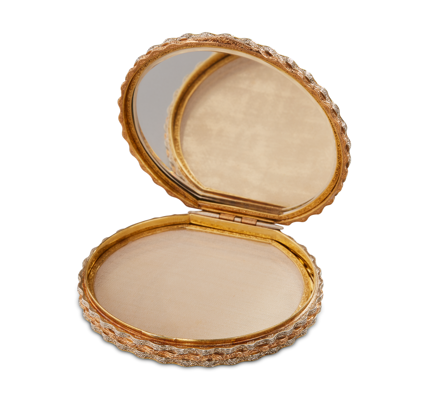 Round powder case Round powder case