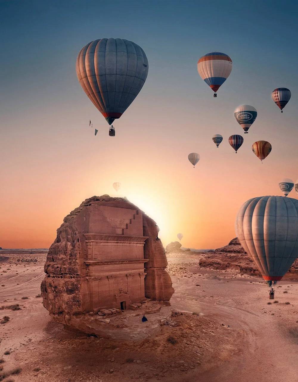 المناطيد في سماء العلا المناطيد في سماء العلا