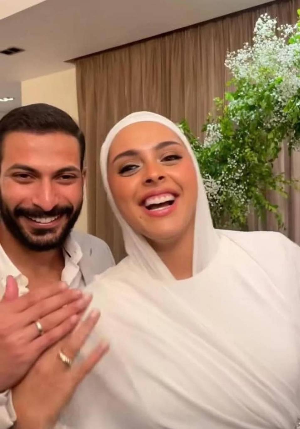 ابنة محمد هنيدي وخطيبها