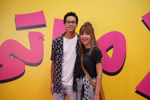 طه دسوقي وزوجته في العرض الخاص لفيلم إكس مراتي