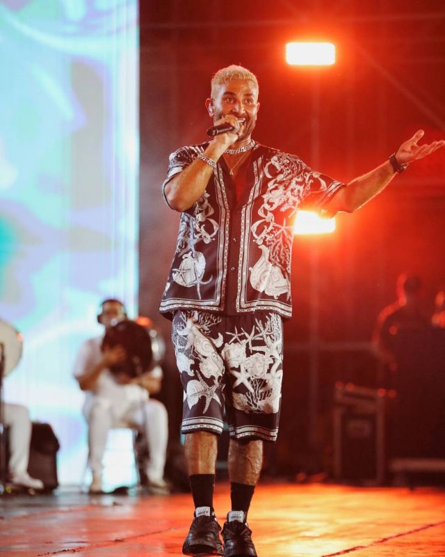 أحمد سعد في الحفل 