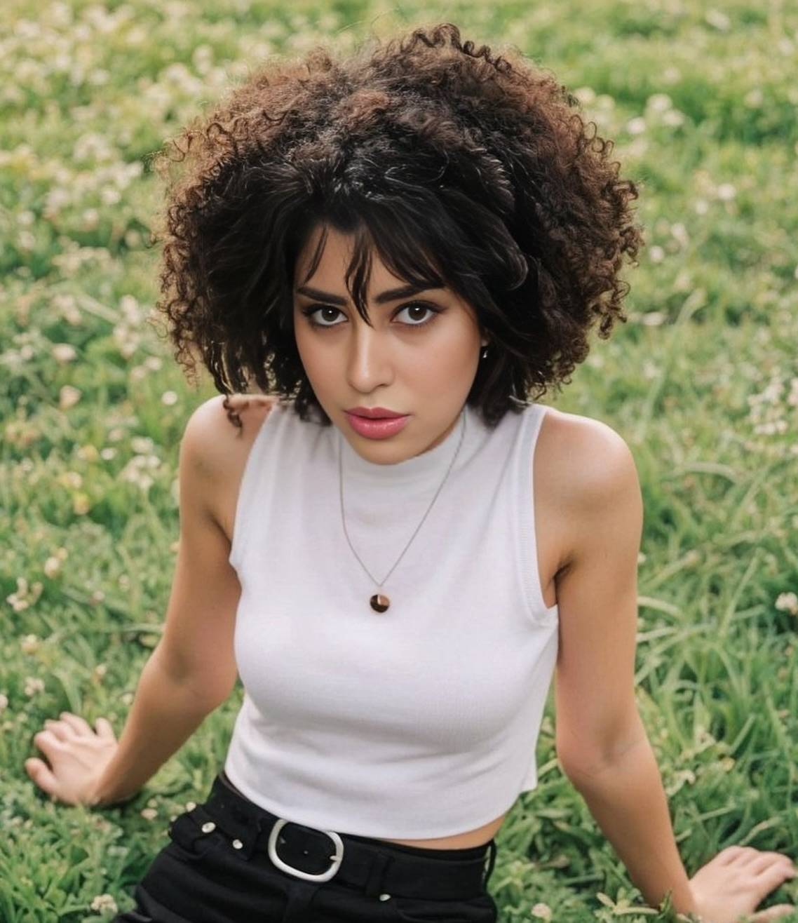 خمّنوا مَن هذه النجمة التي تحوّلت إلى الشعر المجعّد