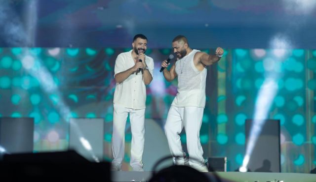 تامر حسني في الحفل