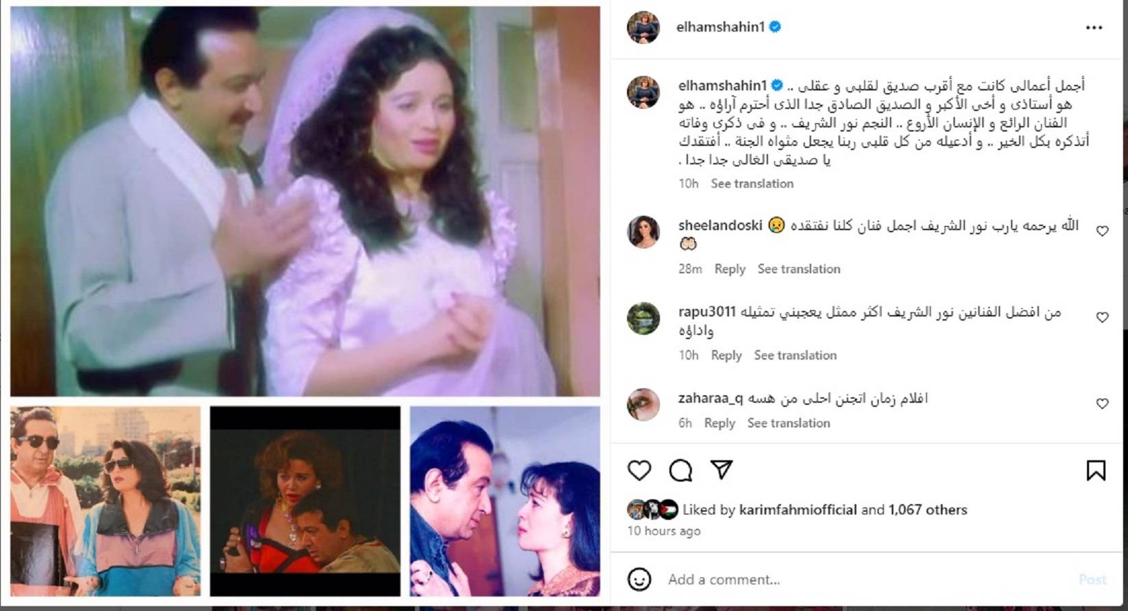 منشور إلهام شاهين منشور إلهام شاهين