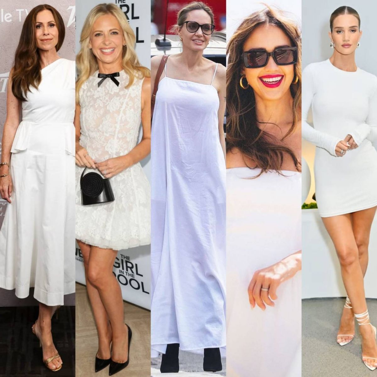 الفساتين البيضاء بأسلوب النجمات في اليوميات والمناسبات