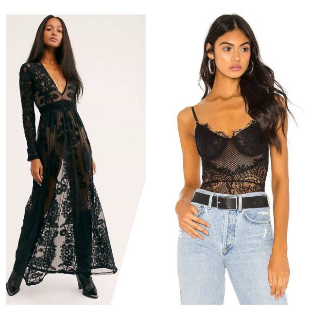 For Love & Lemons Temecula Maxi Dress and Bardot Nikki Bodysuit