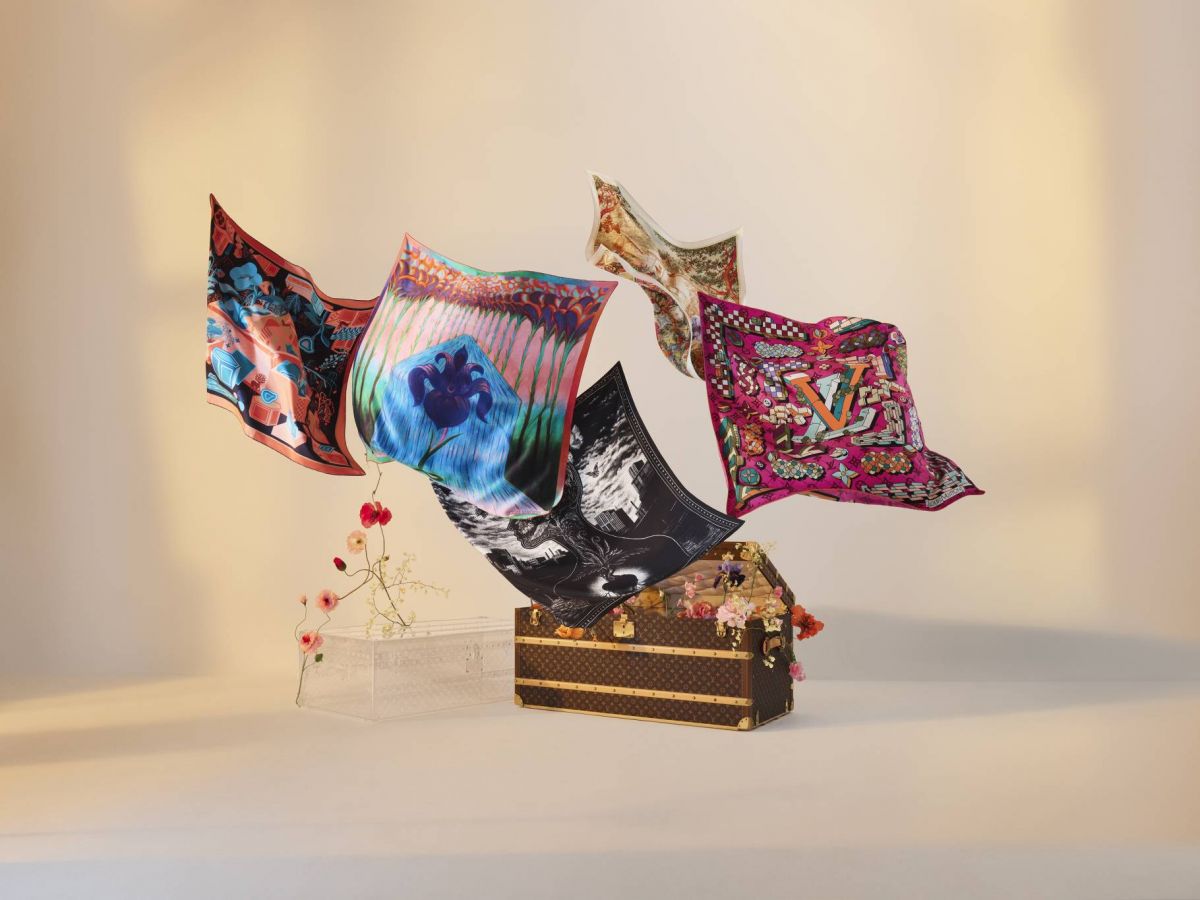 مربعات حريرية فخمة من Louis Vuitton... الأناقة والابتكار