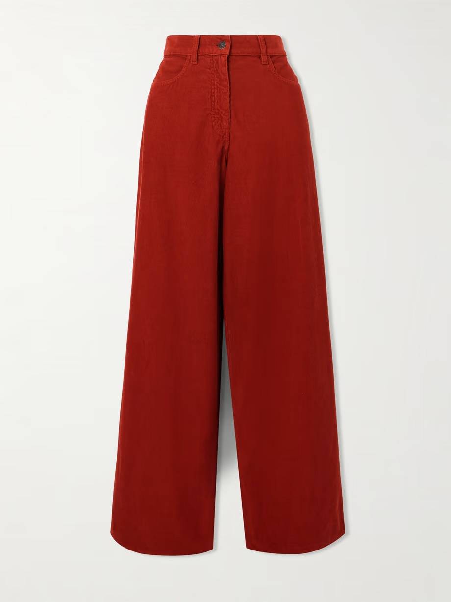 The Row Chan Cotton-Corduroy Pants