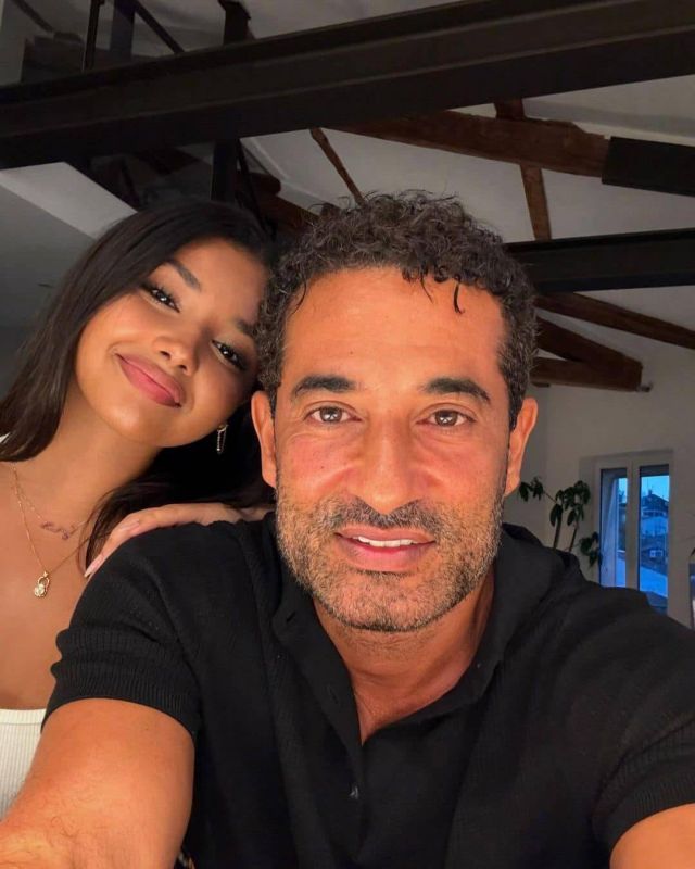 عمرو سعد مع ابنته