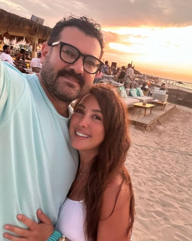 كندة علوش وزوجها عمرو يوسف