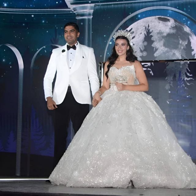 بالفيديو والصور - علاء مرسي يحتفل بزفاف ابنته في حضور نجوم الفن