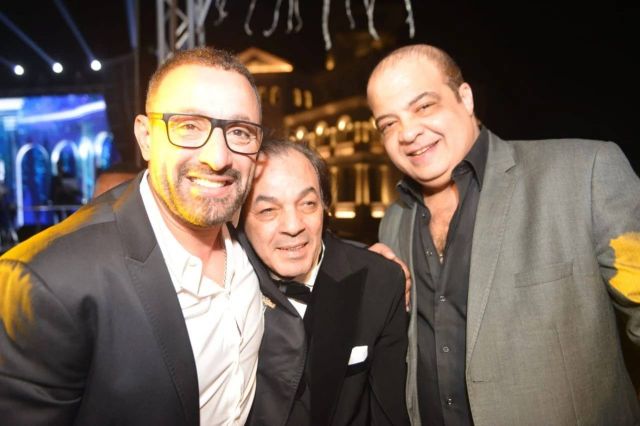 أحمد السقا وعلاء مرسي في حفل زفاف ابنته