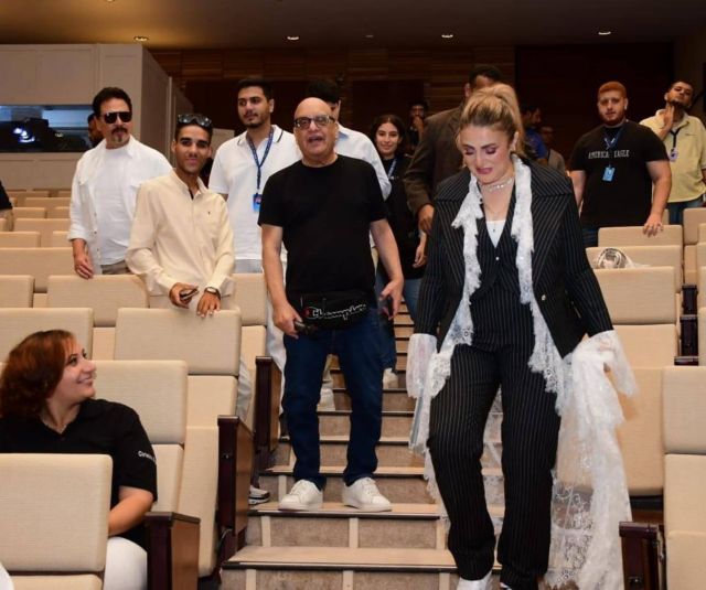 رانيا محمود ياسين وخيري بشارة في عرض 