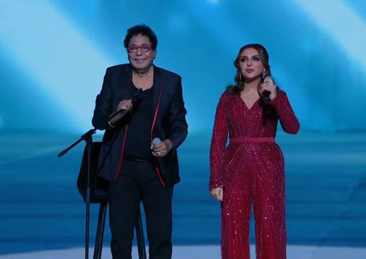 رسالة أنغام لمحمد منير بعد مشاركته الغناء