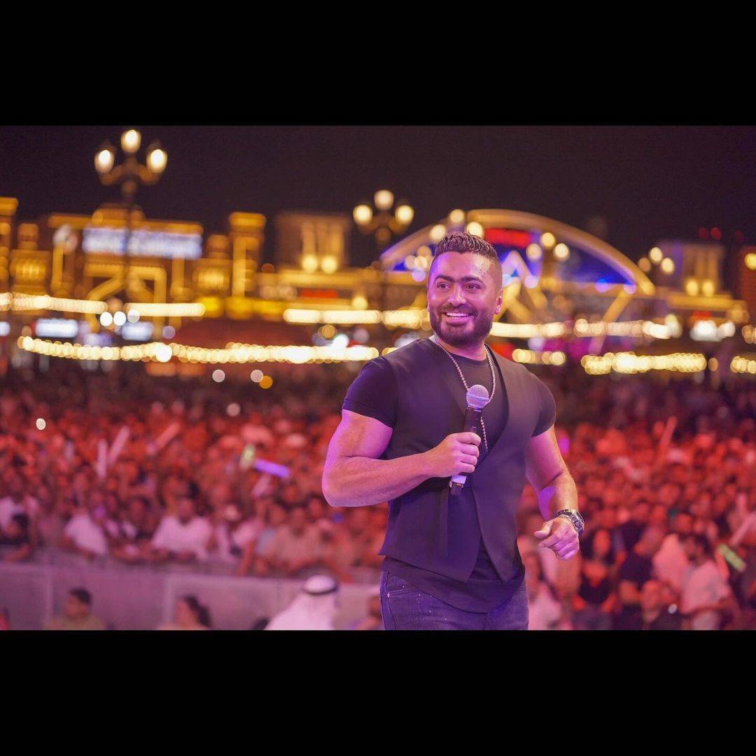 هذا ما قاله تامر حسني عن عمله مع مي عز الدين