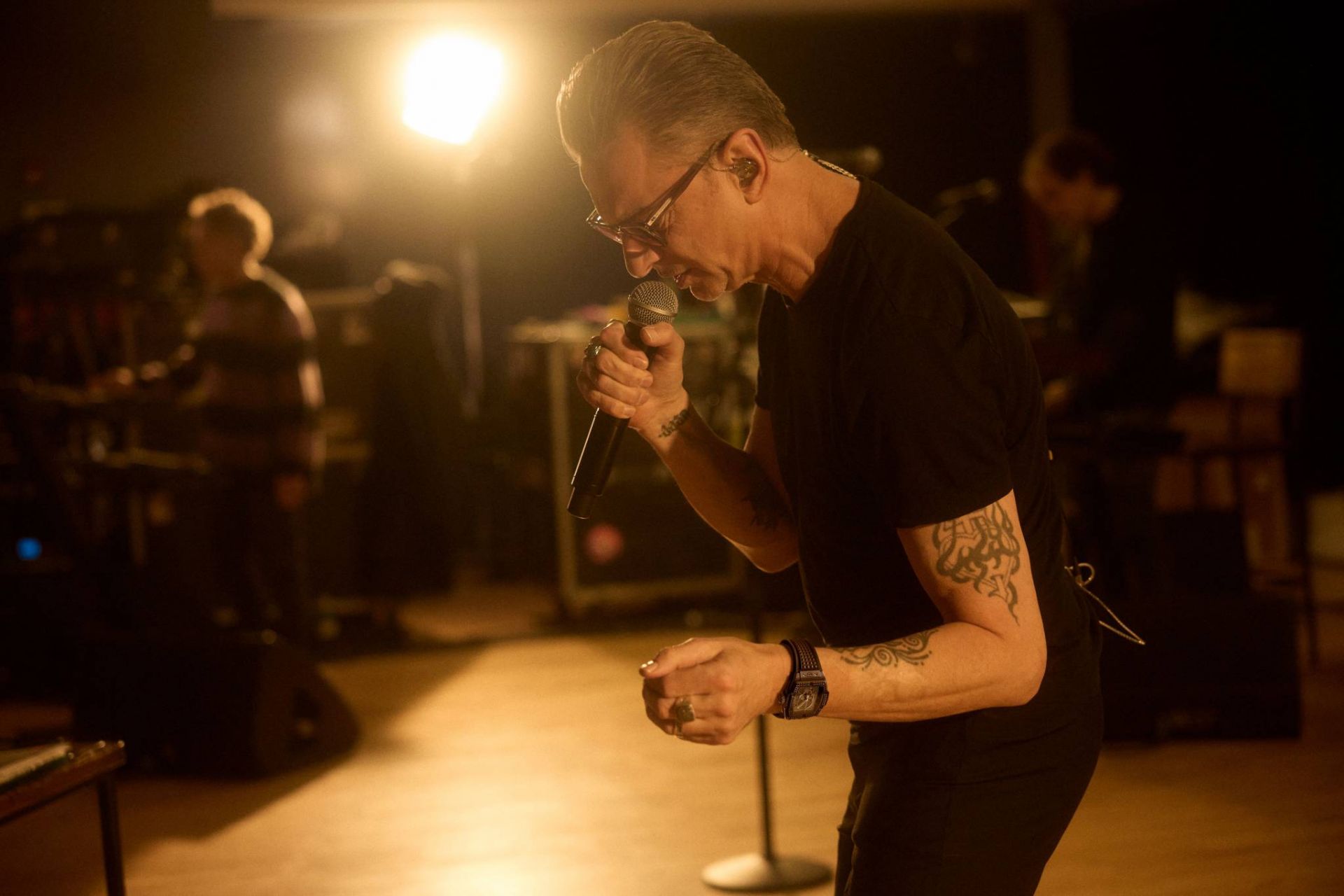 Dave Gahan wearing the Spirit of Big Bang Depeche Mode at rehearsals 