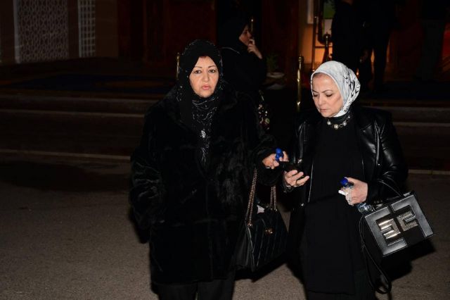 عفاف شعيب تغادر العزاء