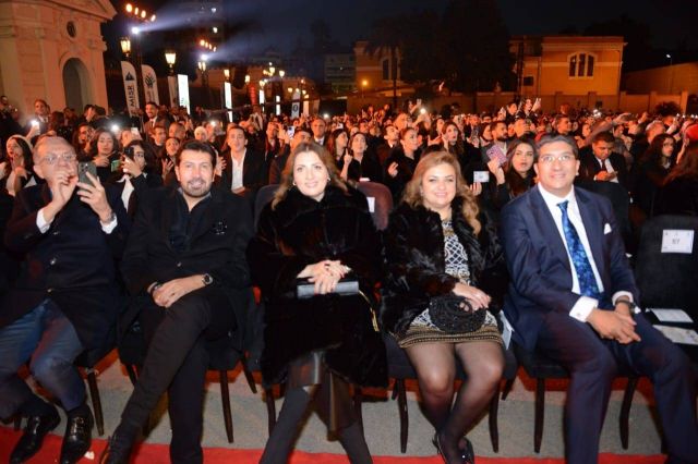 هاني رمزي وشقيقه أمير في حفل تامر عاشور