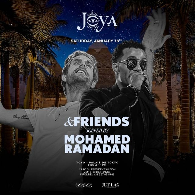 بوستر حفل محمد رمضان بباريس