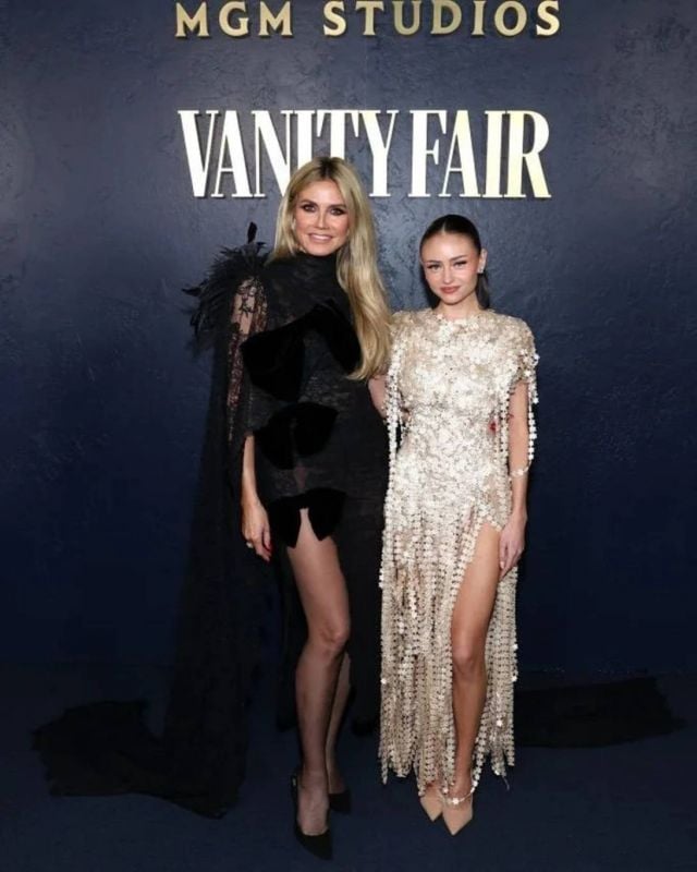 هايدي كلوم وابنتها في حفل Vanity fair هايدي كلوم وابنتها في حفل Vanity fair