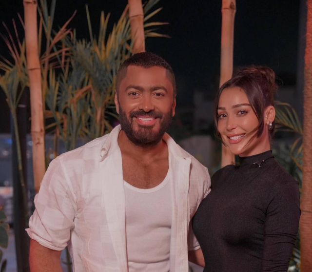 تامر حسني وبسمة بوسيل