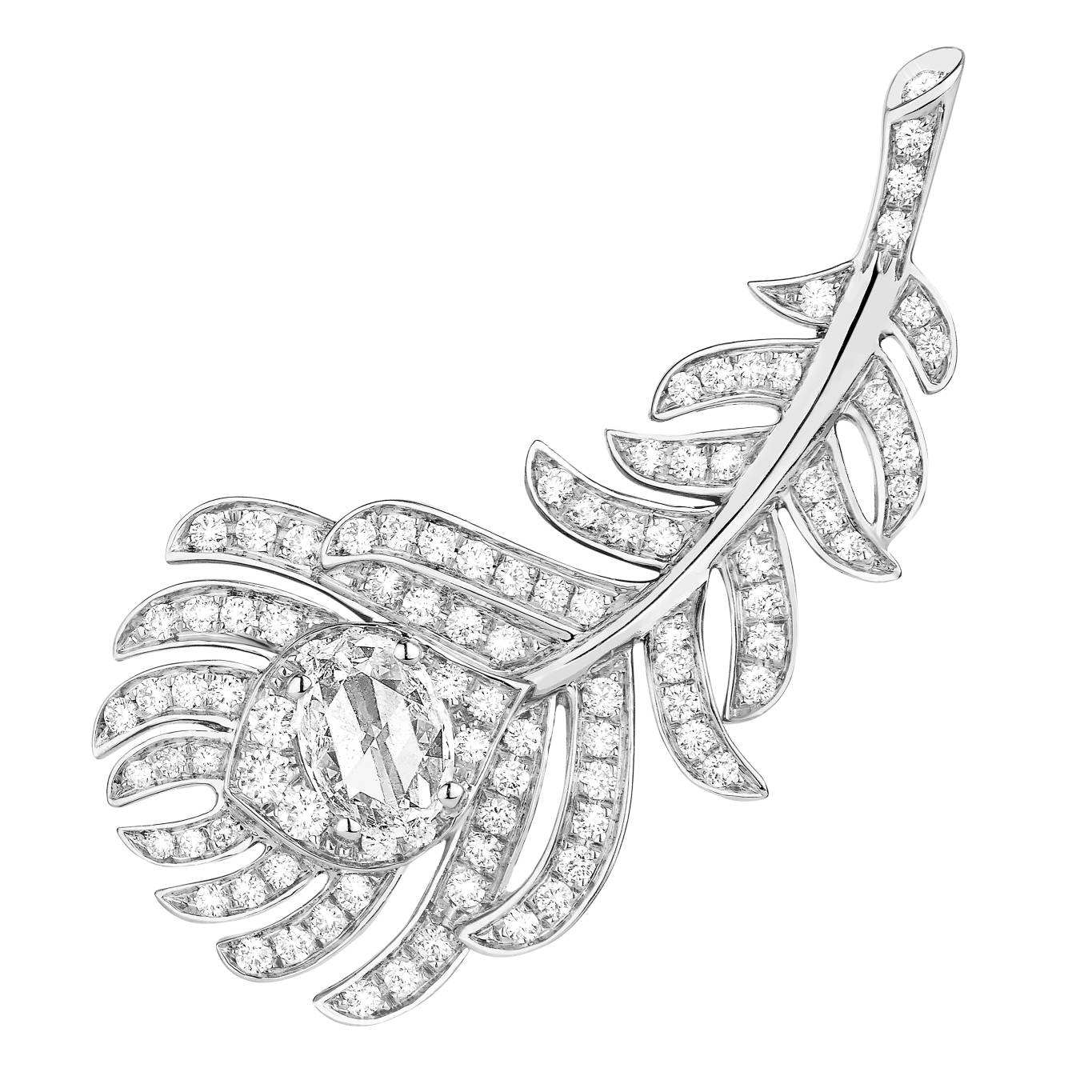 Boucheron - Plume de Paon clip earring