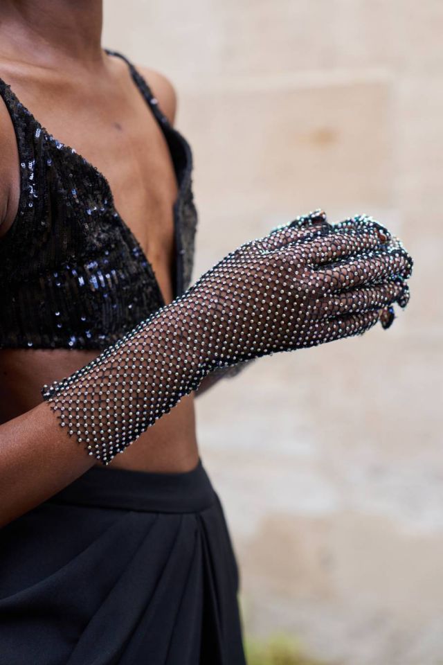 القفازات في عرض راهول ميشرا Rahul Mishra للأزياء الراقية لخريف وشتاء 2024 - 2025 