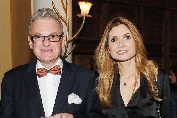 الزميلة هالة كوثراني والسفير الفرنسي