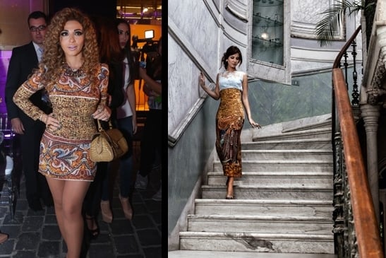 نانسي عجرم أم ميريام فارس من تألق بفستان D&G أكثر ؟