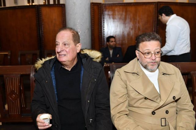 الموسيقار هاني مهنا في العزاء