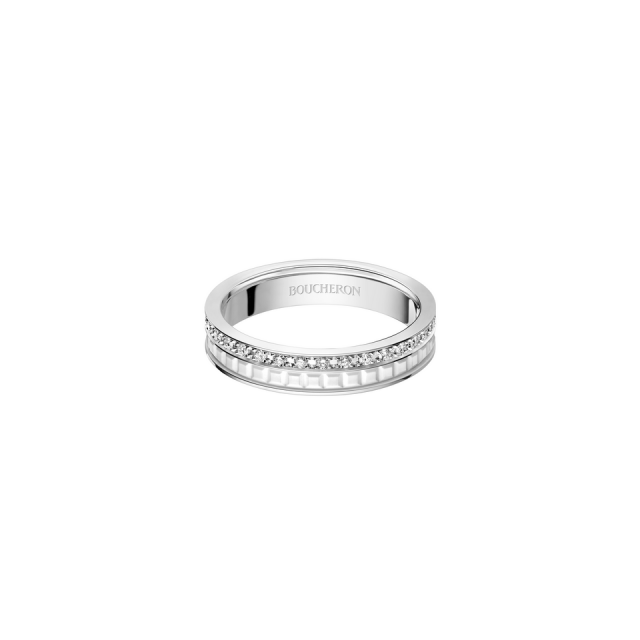 BOUCHERON  ALLIANCE QUATRE DOUBLE WHITE EDITION OB HYCERAM BLANCHE DTS