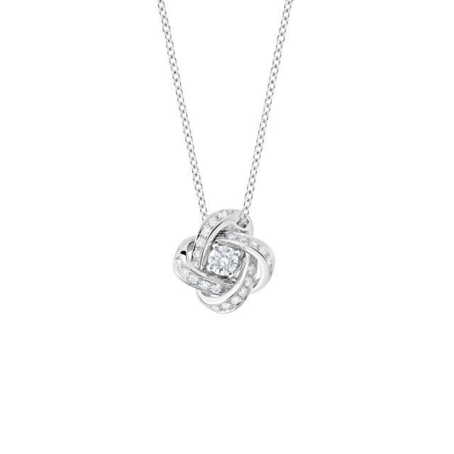BOUCHERON PENDENTIF PIVOINE OB DIAMANTS