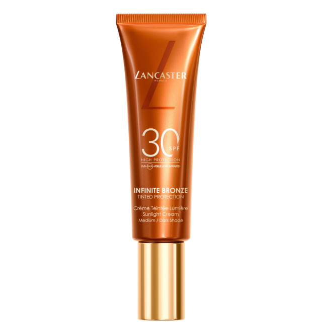  واقي شمس Infinite Bronze Tinted Protection Sunlight Cream SPF30 Tinted Sunscreen من Lancaster