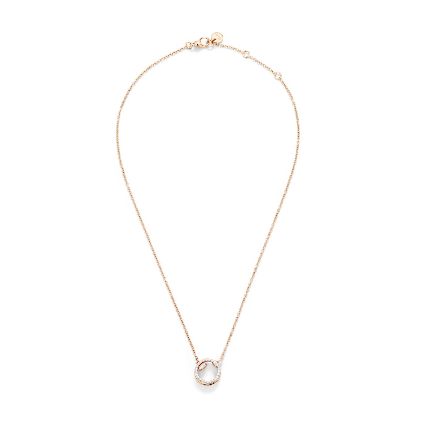POMELLATO TOGETHER NECKLACE IN ROSE GOLD WITH DIAMONDS POMELLATO TOGETHER NECKLACE IN ROSE GOLD WITH DIAMONDS