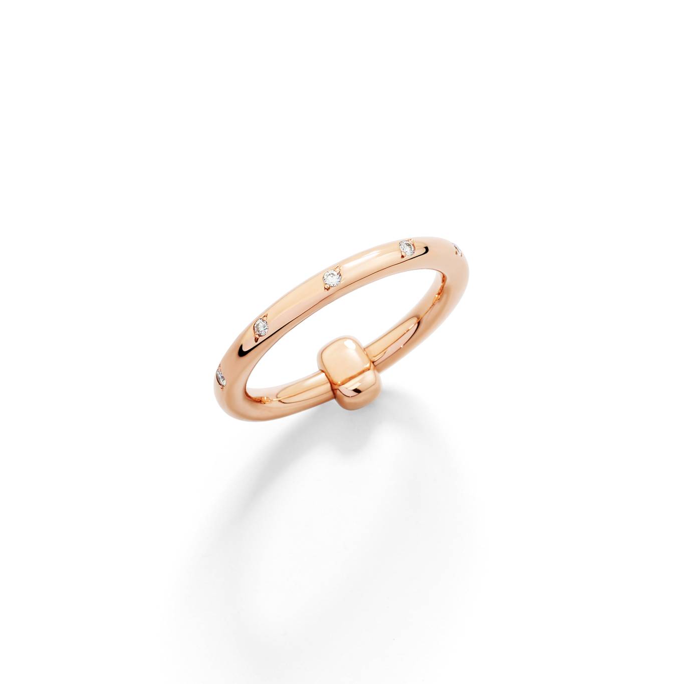 POMELLATO TOGETHER RING IN ROSE GOLD WITH DIAMONDS POMELLATO TOGETHER RING IN ROSE GOLD WITH DIAMONDS