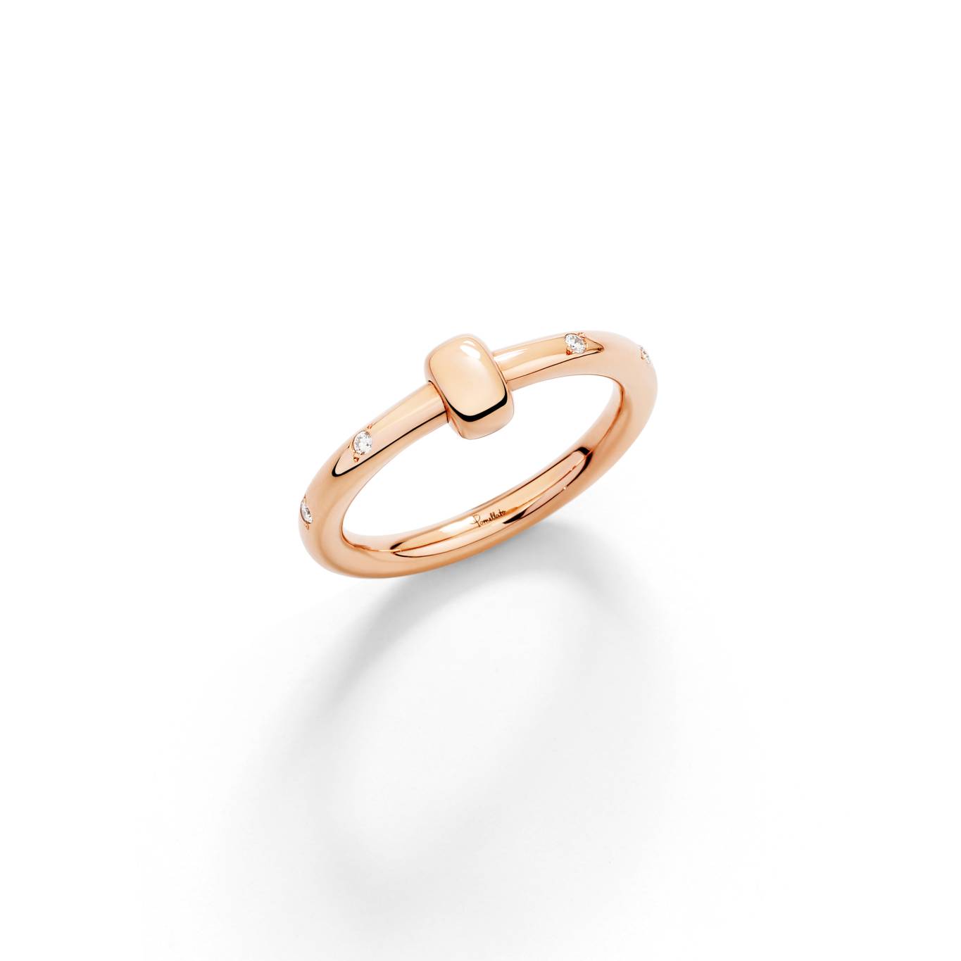 POMELLATO TOGETHER RING IN ROSE GOLD WITH DIAMONDS POMELLATO TOGETHER RING IN ROSE GOLD WITH DIAMONDS