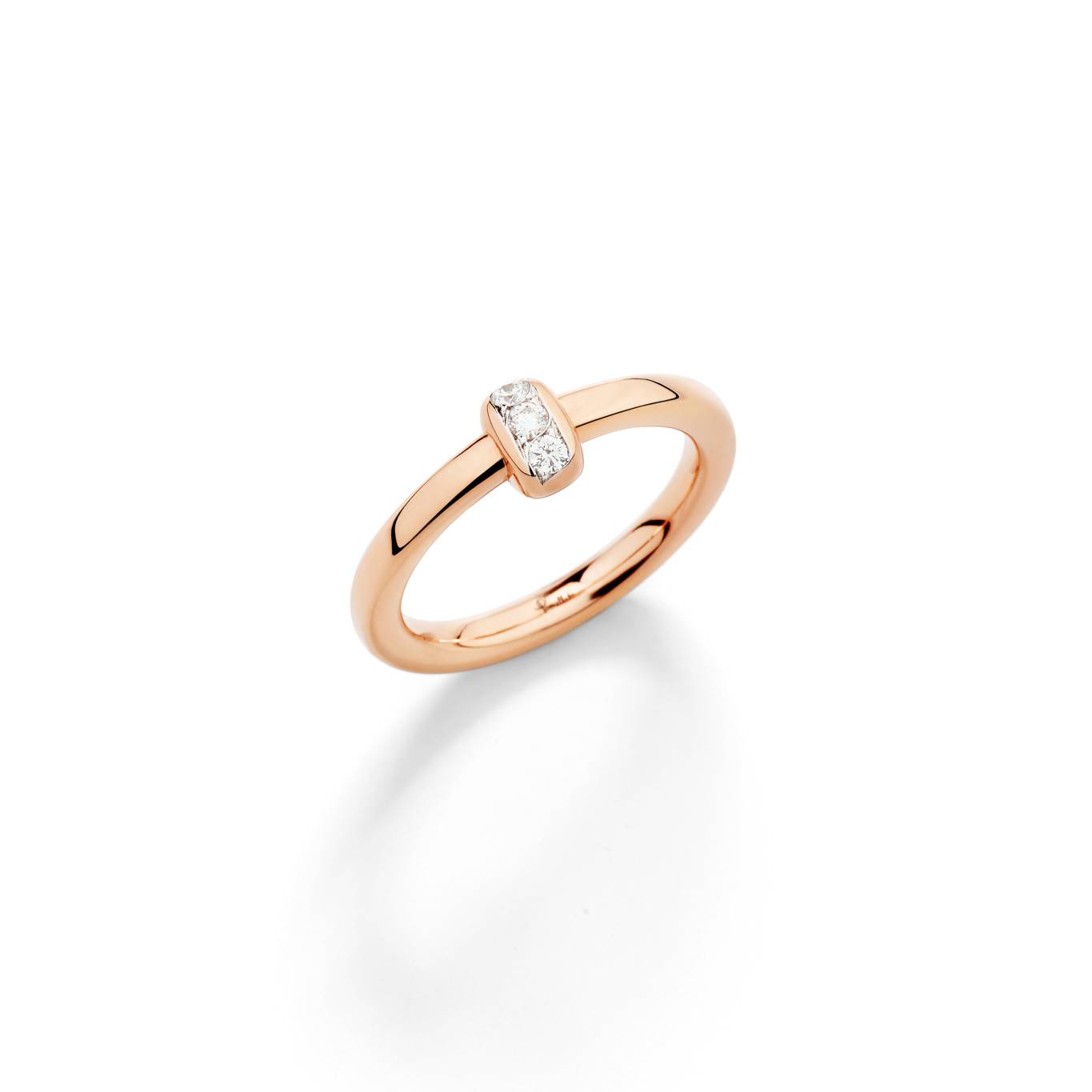 POMELLATO TOGETHER RING IN ROSE GOLD WITH DIAMONDS POMELLATO TOGETHER RING IN ROSE GOLD WITH DIAMONDS