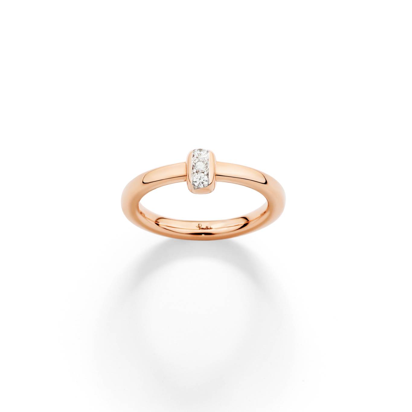 POMELLATO TOGETHER RING IN ROSE GOLD WITH DIAMONDS POMELLATO TOGETHER RING IN ROSE GOLD WITH DIAMONDS