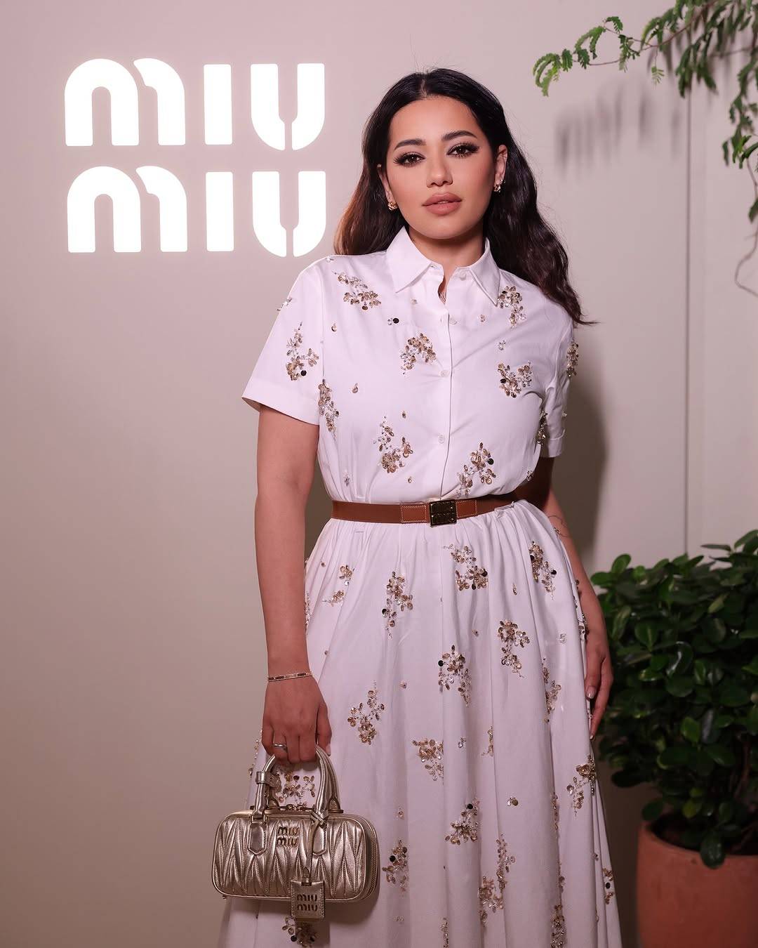 رحمة رياض خلال سحور Miu Miu... أناقة لا مثيل لها