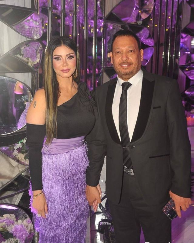 إيناس عز الدين وزوجها أحمد العيسوي