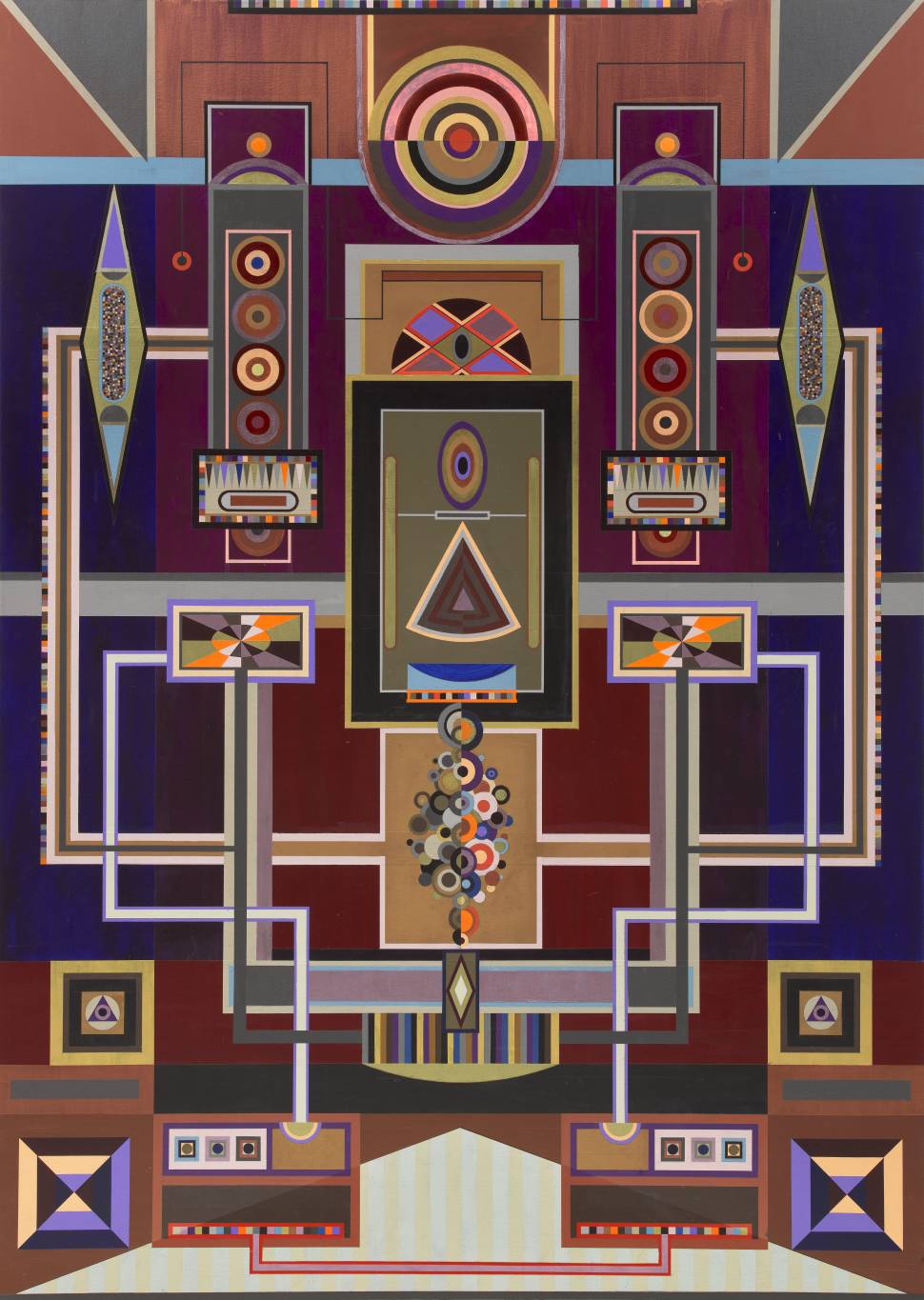 Hilmas Ghost, Jump through the violet portal, 2023 Acrylic and flashe on canvas 213.4 x 152.4 cm 84 x 60 in Courtesy Galería RGR
Hilmas Ghost, Jump through the violet portal, 2023 Acrylic and flashe on canvas 213.4 x 152.4 cm 84 x 60 in Courtesy Galería RGR