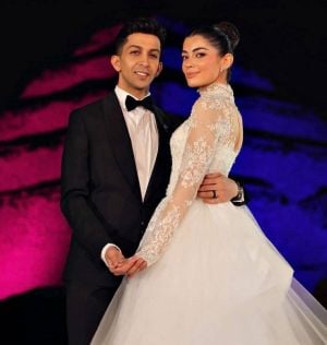 ليلى زاهر وهشام جمال في ظهورهما الأول بعد الزفاف (فيديو)