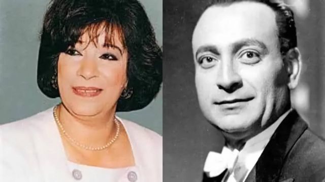 محمود المليجي وسناء يونس