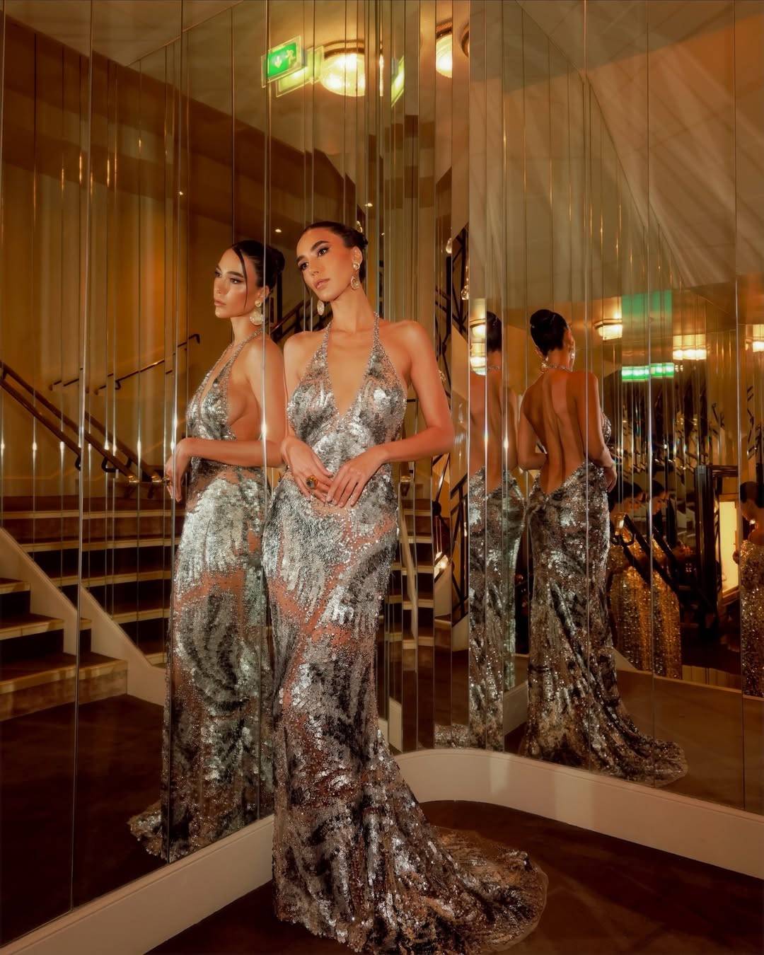 نادين عبد العزيز بإطلالة برّاقة وجريئة في 