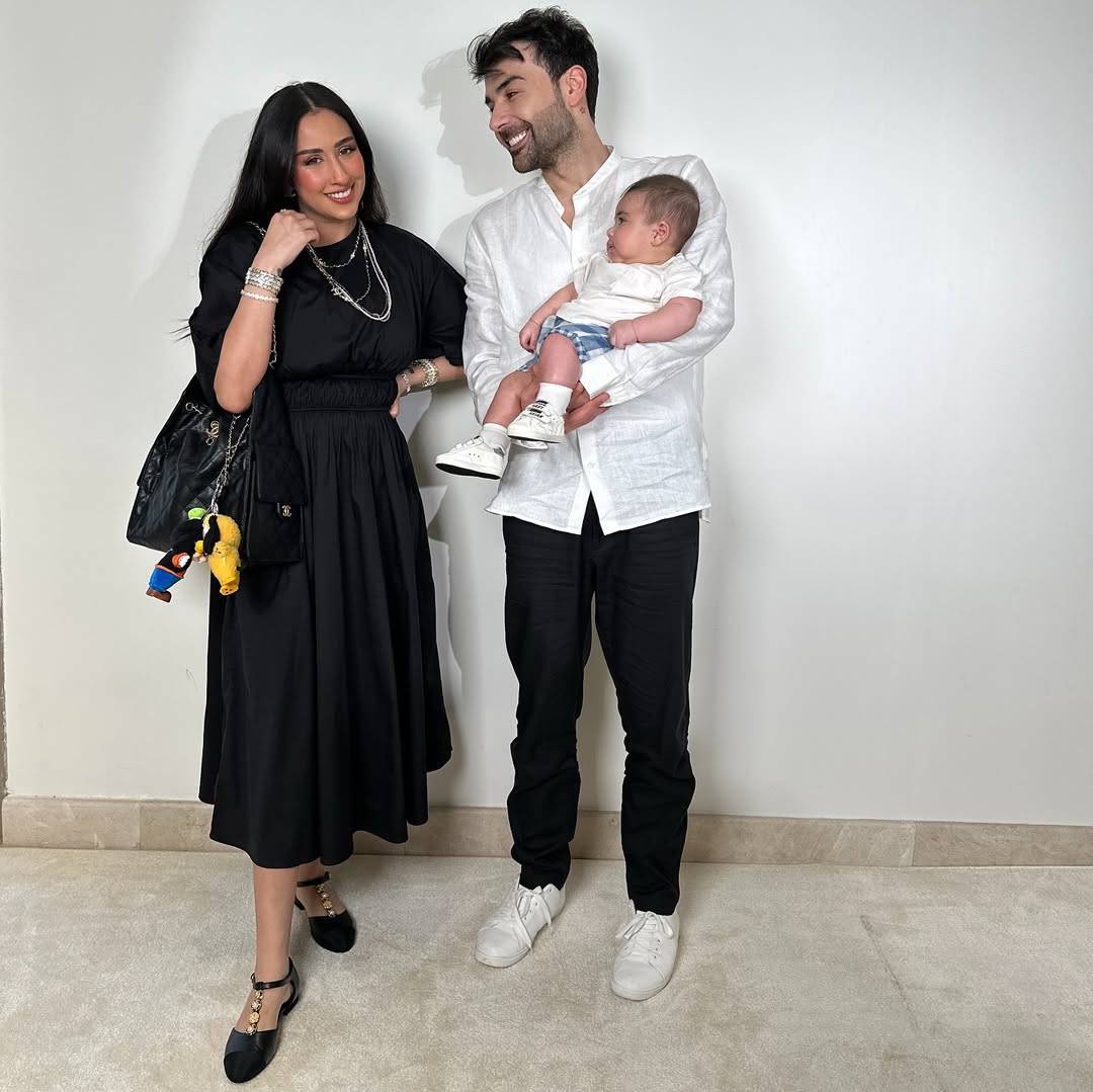 فرح الهادي مصدومة من ابنها آدم (فيديو)