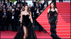 الأسود يجمع نجمات "مهرجان كان السينمائي"