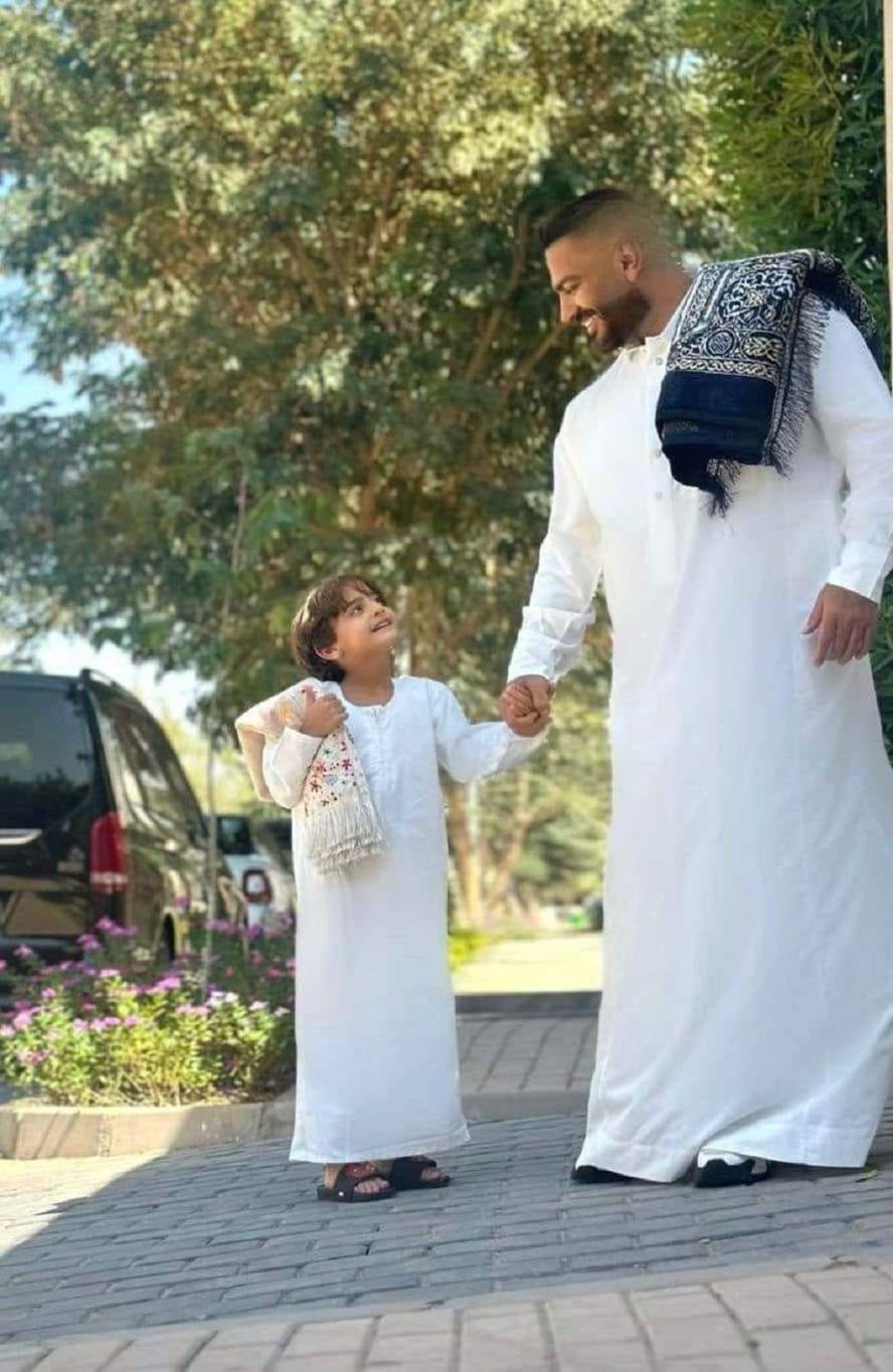 تامر حسني ونجله آدم تامر حسني ونجله آدم