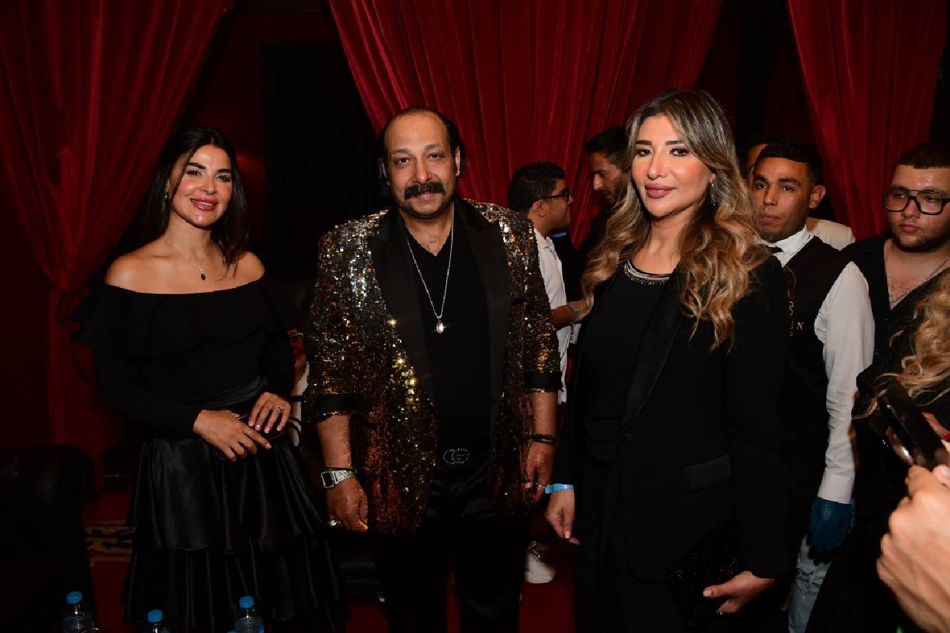 محمد ثروت ورانيا منصور في العرض الخاص للفيلم