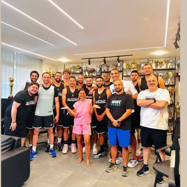 منة فضالي مع فريق الرياضي اللبناني لكرة السلة
