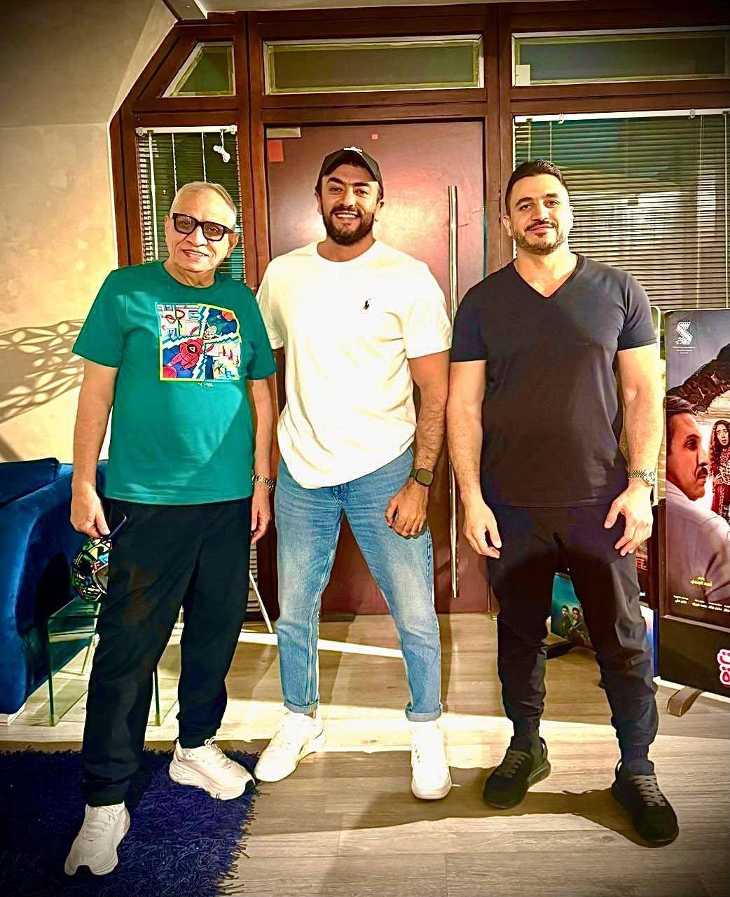 أحمد العوضي مع أحمد السبكي وكريم السبكي أحمد العوضي مع أحمد السبكي وكريم السبكي